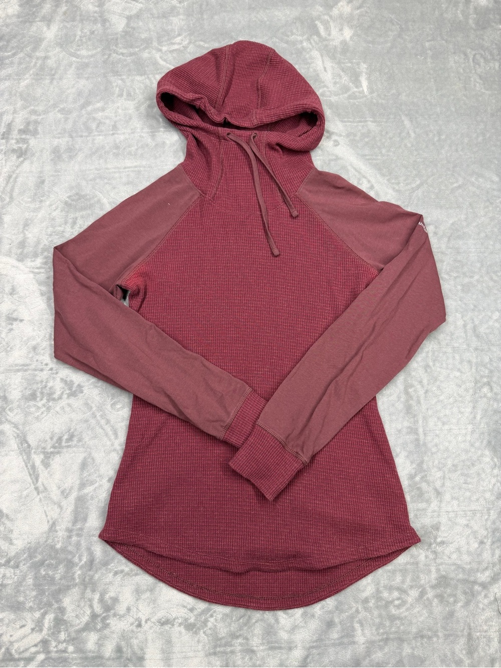 Columbia Women's Hooded Waffle Pullover in Dusty Mauve